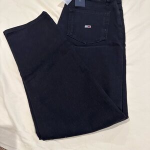 Tommy Hilfiger Black Straight Jeans Timeless Design